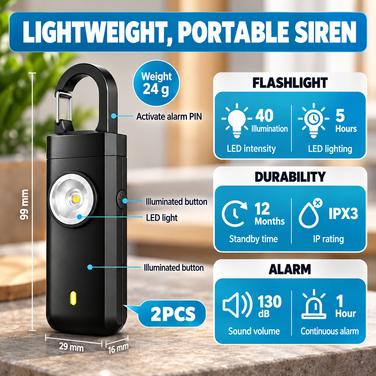 EverSafe™ - Personal Safety Alarm